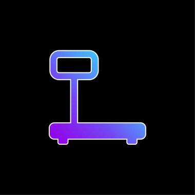 Büyük ölçekli mavi eğimli vektör simgesi