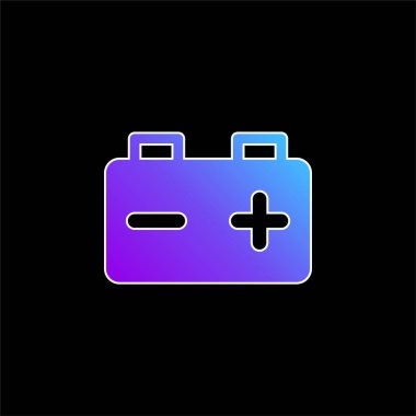 Pil mavi gradyan vektör simgesi