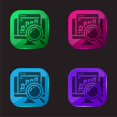 Dört renkli cam simgesini analiz et