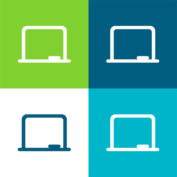 Доска плоская четырехцветный минимальный набор значков