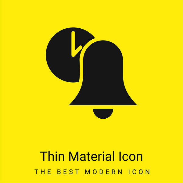 Колокольчик с минимальным ярко-желтым