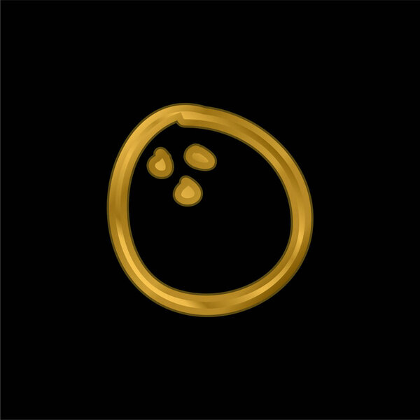 Ball Beach Entertainment нарисовала игрушечную золотую металлическую икону или логотип