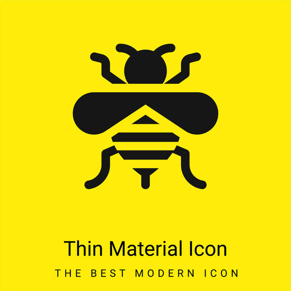 Значок минимального ярко-желтого материала