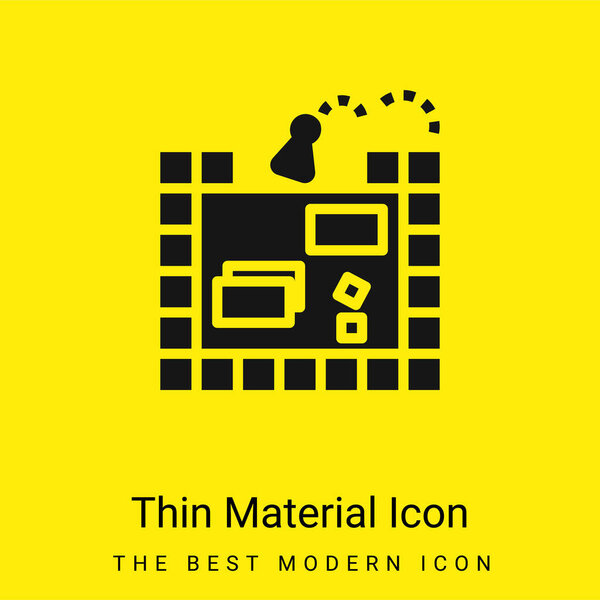 Board Game minimal bright yellow material icon