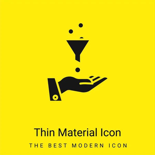 Реклама Мінімальна Яскраво Жовта Піктограма Матеріалу — стоковий вектор
