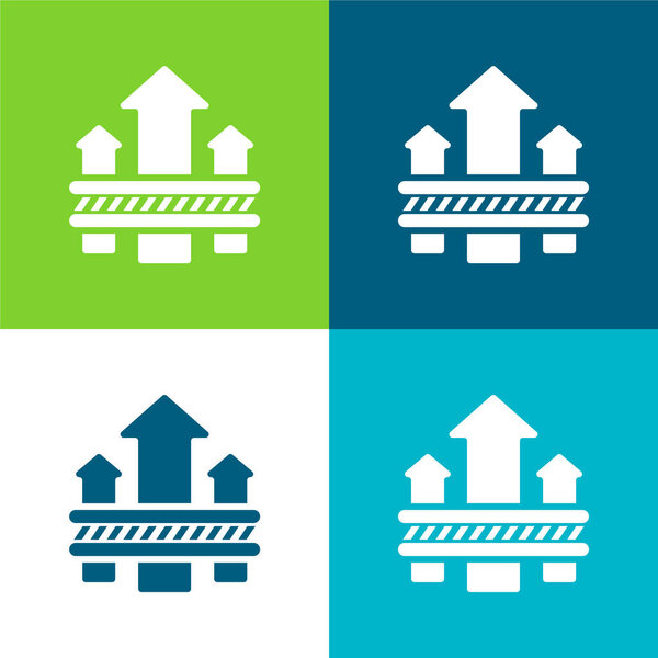 Флагманский четырехцветный минимальный набор значков