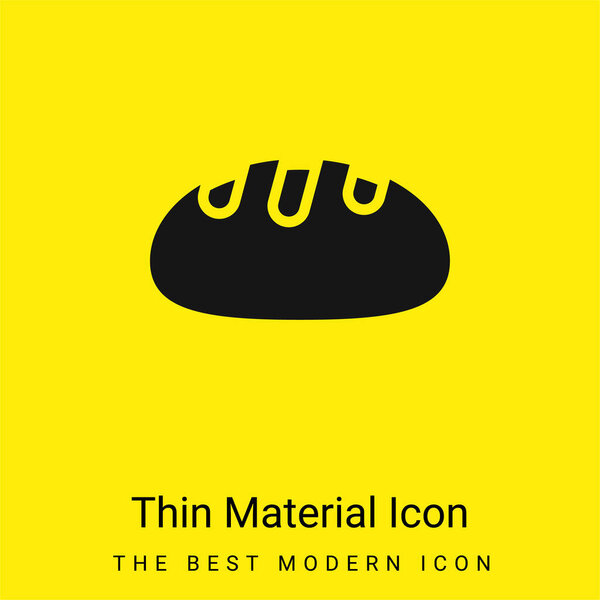 Хлеб минимальный ярко-желтый значок материала