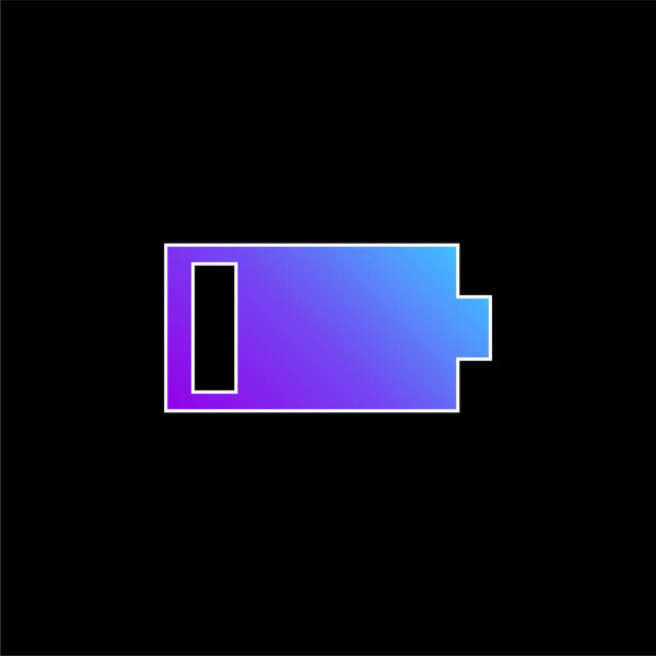 Battery blue gradient vector icon