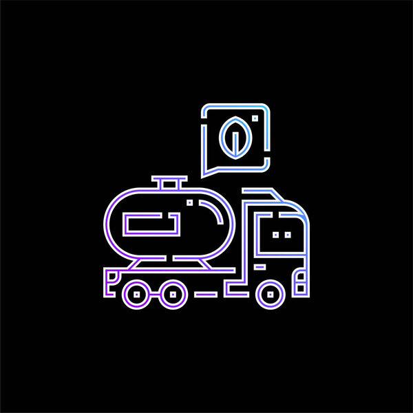 Значок биодизельного синего градиента