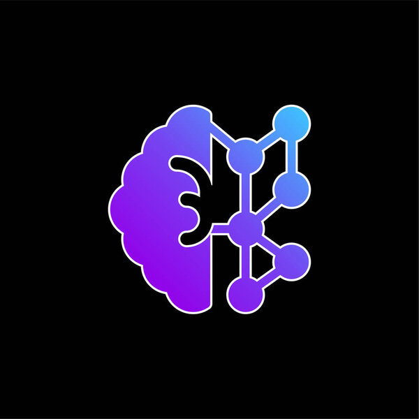 Иконка синего градиента