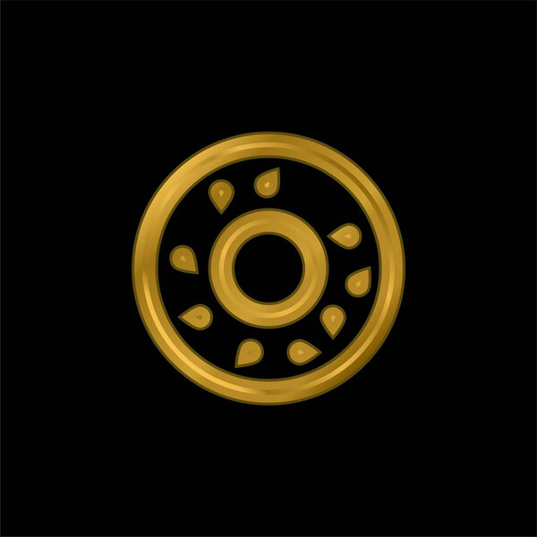 Позолоченная икона или вектор логотипа