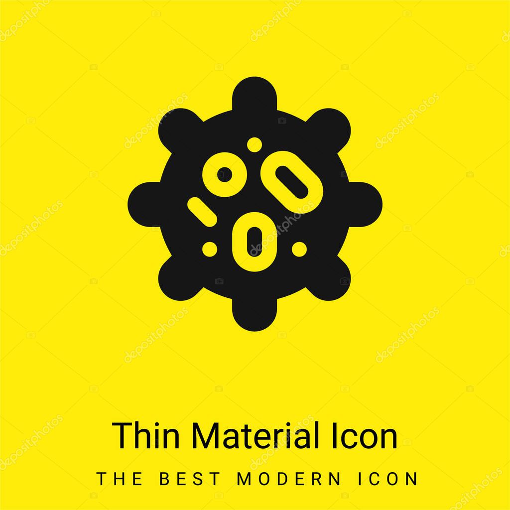 Biology minimal bright yellow material icon