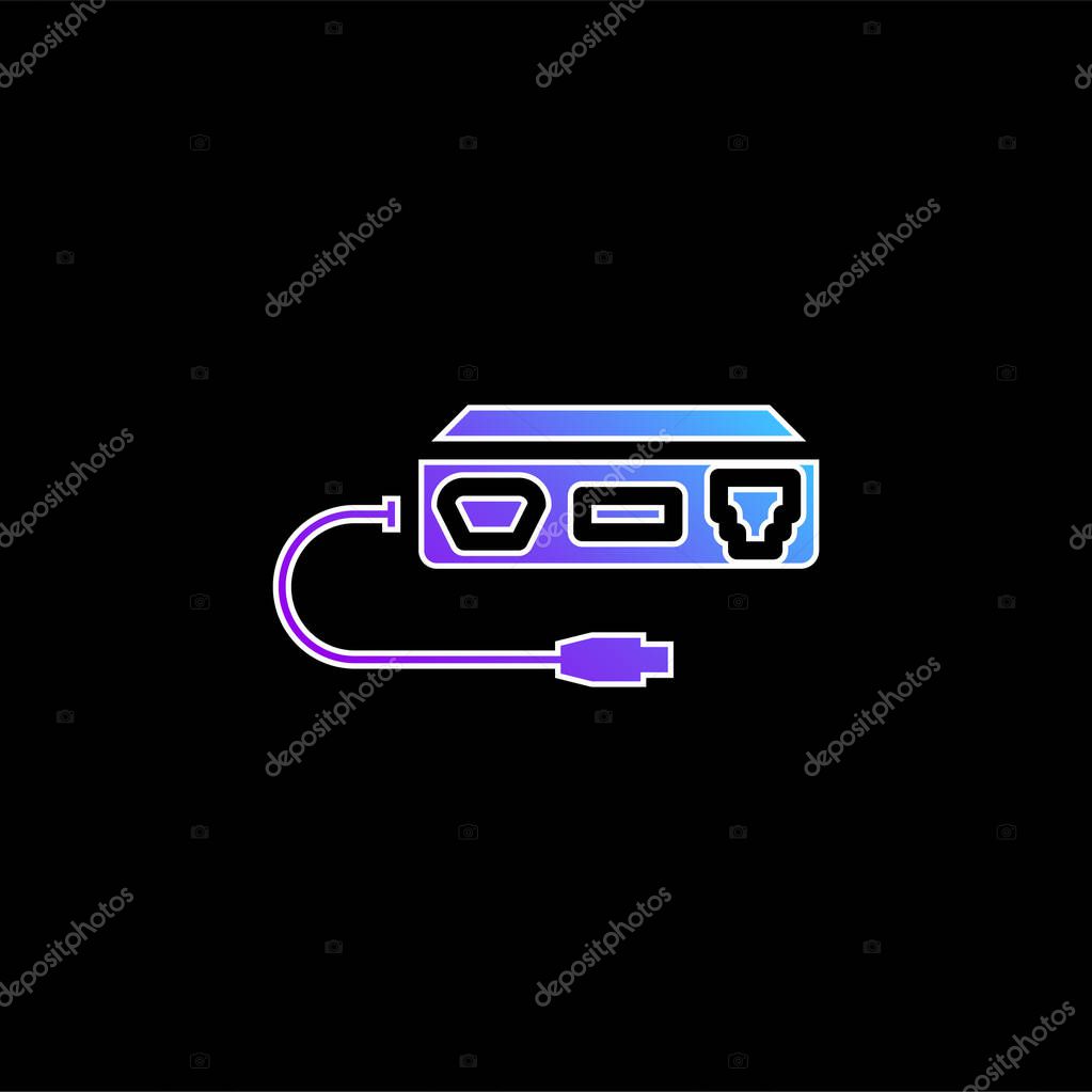 Adapter blue gradient vector icon