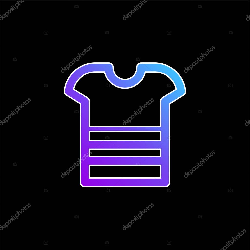 Boy Shirt blue gradient vector icon
