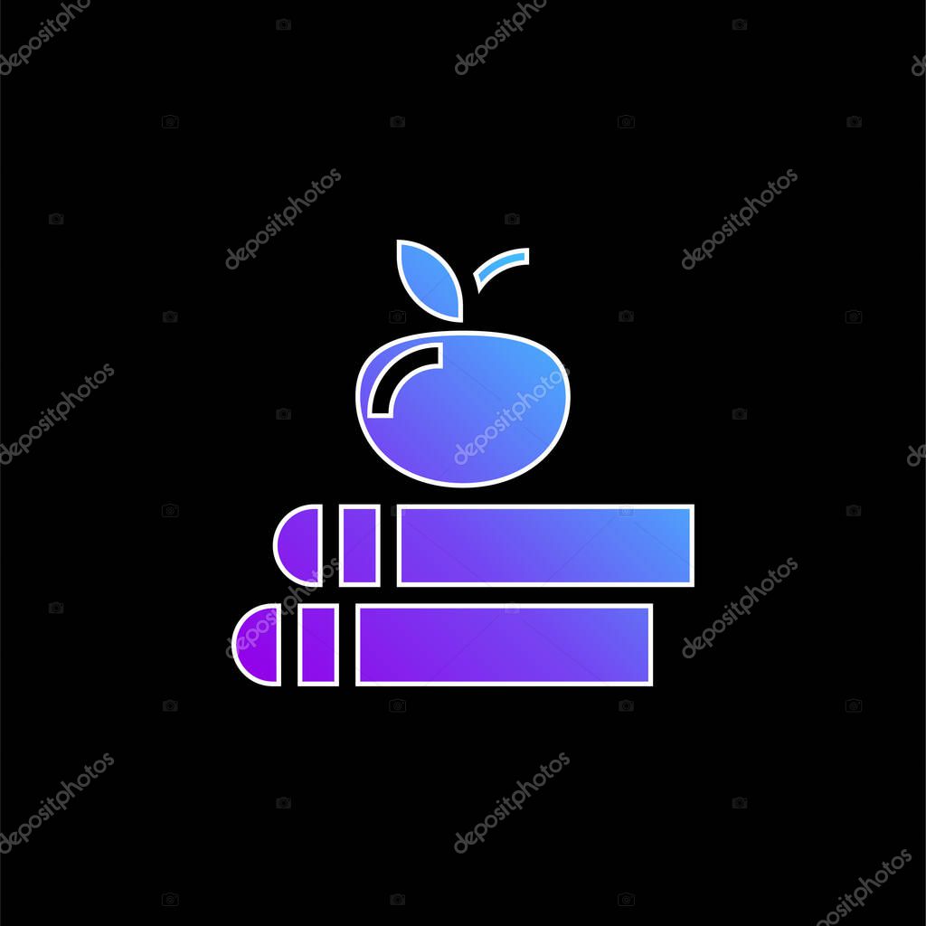 Book blue gradient vector icon