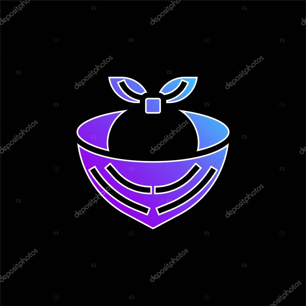Bandana blue gradient vector icon