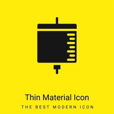 Kan nakli çok az parlak sarı madde simgesi