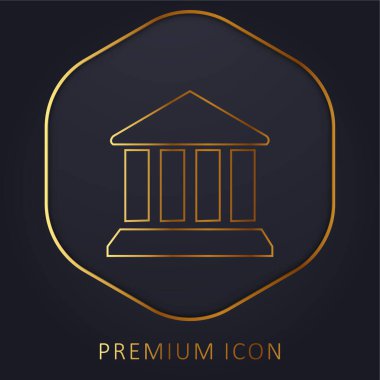 Banka Sembolü Altın Hat prim logosu veya simgesi