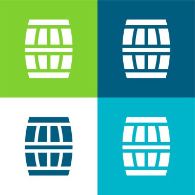 Fıçı Düz Rengi en az simge kümesi