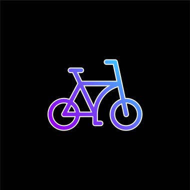 Bisiklet mavi gradyan vektör simgesi