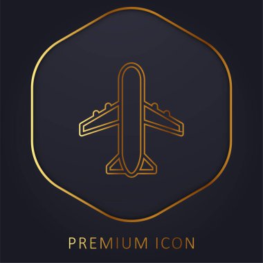 Havaalanı İşareti Altın Hat prim logosu veya simgesi