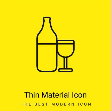 Şişe ve Kupa Taslağı En az sarı malzeme simgesi
