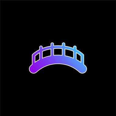 Köprüler mavi gradyan vektör simgesi