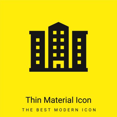 Daire minimal, parlak sarı madde simgesi