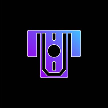 ATM Para Mavi Gradyan vektör simgesi