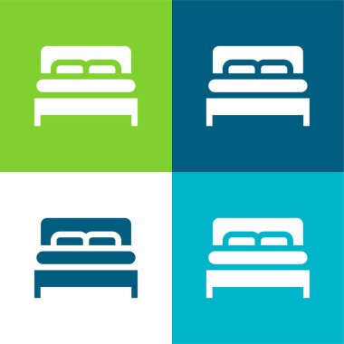Yatak Düz 4 renk en küçük simge kümesi