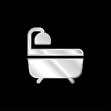 Banyo gümüş kaplama metalik simge