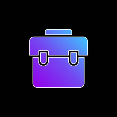 Mavi torba gradyan vektör simgesi