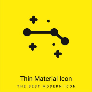 Koç minimumu parlak sarı madde simgesi