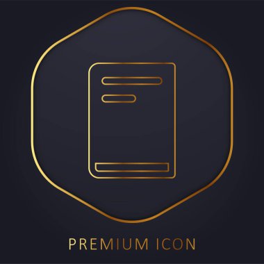 Altın satır premium logosu ya da simgesi