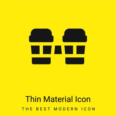 Bongos minimal bright yellow material icon clipart