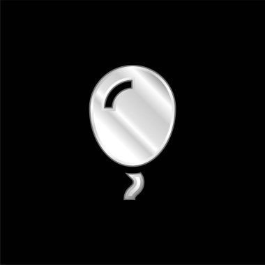 Balon gümüş kaplama metalik simge