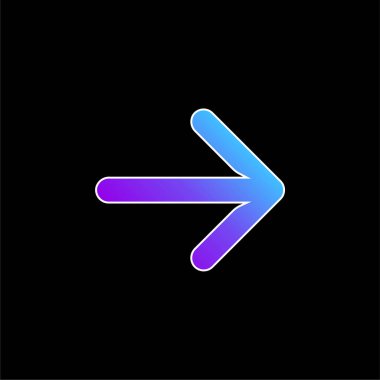 Oklar mavi eğimli vektör simgesi