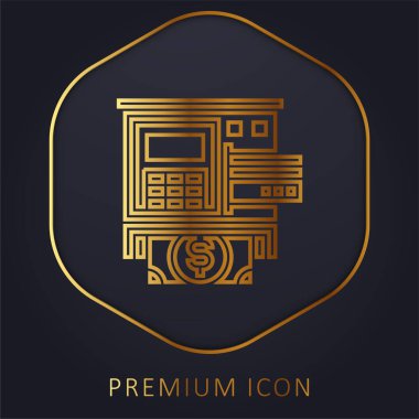 ATM altın hat prim logosu veya simgesi