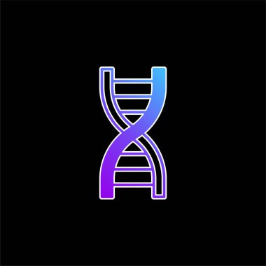 Biyoloji mavi gradyan vektör simgesi