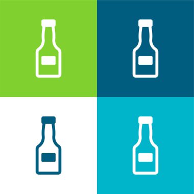 Şişe Kapalı Düz Düz Renk en az simge kümesi