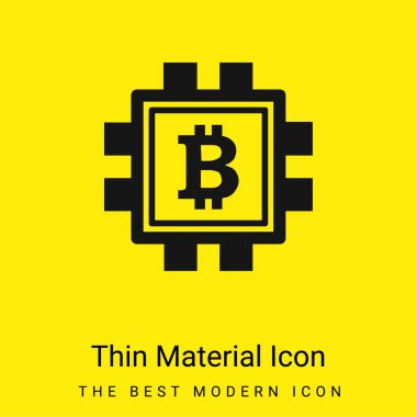İşlemci içinde Bitcoin En az sarı malzeme simgesi