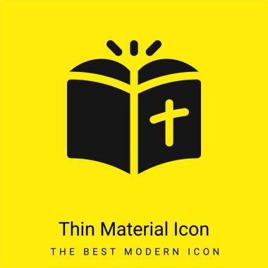 Bible minimal bright yellow material icon clipart