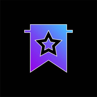 Yer imi mavi gradyan vektör simgesi