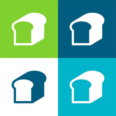 Ekmek Düz 4 renk en küçük simge kümesi