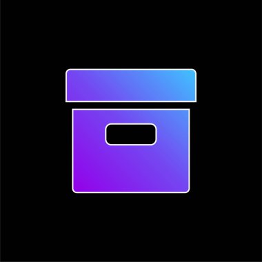 Kutu mavisi gradyan vektör simgesi