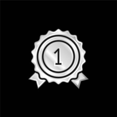 Gümüş kaplama metalik simge ödülü