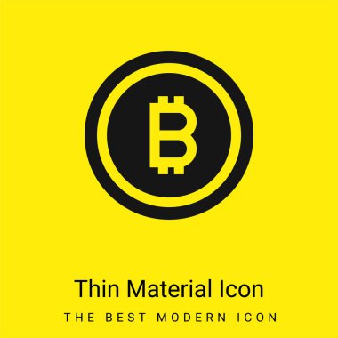 Bitcoin en az parlak sarı madde simgesi