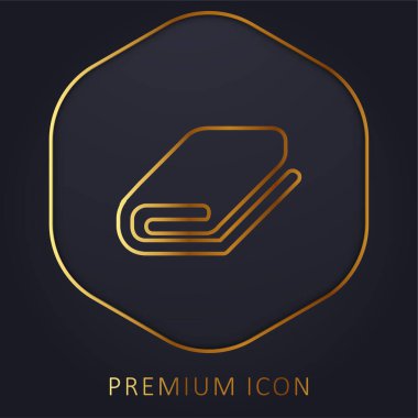 Altın satır premium logosu ya da simgesi