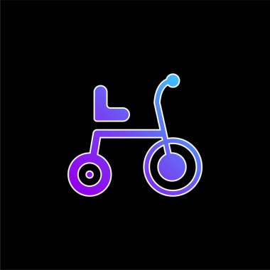 Bisiklet mavi gradyan vektör simgesi