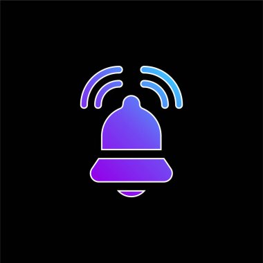 Çan mavisi gradyan vektör simgesi